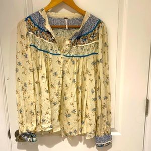 Free People, NWOT,Boho Cotton Tunic, Cotton, Size M